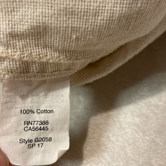 J. Crew- Midi Front Slit Light Khaki Skirt w/ Large Pockets 100% Cotton- Size 12 - Picture 9 of 9